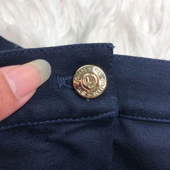 ST. JOHN SPORT by Marie Claire Women’s Navy High Rise Straight Leg Pant Size 8 - Picture 6 of 15